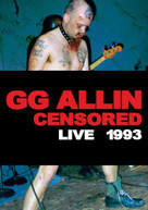 ALLIN GG-CENSORED UNCENSORE - ALLIN GG -CENSORED/UNCENSORE - ALLIN DVD