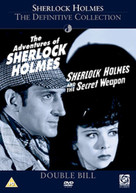 ADVENTURES OF SHERLOCK HOLMES & SHERLOCK HOLMES AND THE SECRET WEAPON (UK) DVD