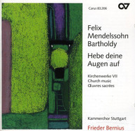 BARTHOLDY KAMMERCHOR STUTTGART BERNIUS - CHURCH MUSIC CD