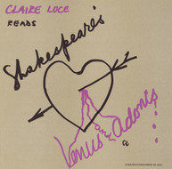 CLAIRE LUCE - VENUS & ADONIS: BY WILLIAM SHAKESPEARE CD