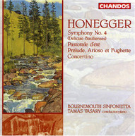 HONEGGER VASARY BOURNEMOUTH SINFONIETTA - SYMPHONY 4 CD