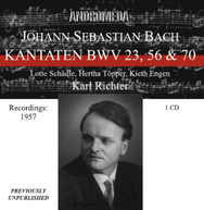 J.S. BACH RICHTER - KANTATEN BWV 23 56 & 70 CD