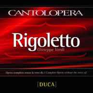 VERDI CASCIARRI MARGUTTI - RIGOLETTO - RIGOLETTO-WITHOUT DUKE VOICE CD