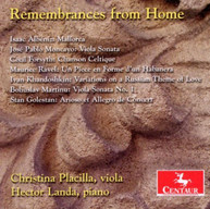 ALBENIZ RAVEL MARTINU PLACILLA LANDA - REMEMBRANCES FROM HOME CD