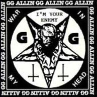 GG ALLIN - I'M YOUR ENEMY WAR IN MY HEAD CD