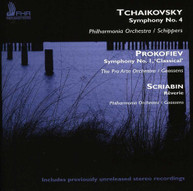 TCHAIKOVSKY SCRIABIN PAO SCHIPPERS - SYMPHONY NO. 4 CD