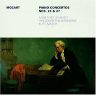 MOZART SCHMIDT DRESDNER PHILHARMONIE MASUR - PIANO CONCERTO 26 27 CD