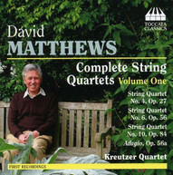 MATTHEWS KREUTZER QUARTET - COMPLETE STRING QUARTETS 1 CD