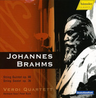 BRAHMS VERDI QUARTETT - STRING QUINTET OP 88 7 STRING SEXTETOP 36 CD