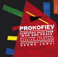PROKOFIEV PAO JARVI - SYMPHONIC SUITE FROM WAR & PEACE SUITE CD
