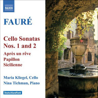 FAURE /  KLIEGEL / TICHMANN - CELLO SONATAS NOS. 1 & 2 CD
