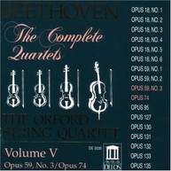 BEETHOVEN ORFORD STRING QUARTET - COMPLETE QUARTETS 5 CD