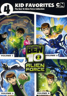 4 KID FAVORITES CARTOON: BEN 10 ALIEN FORCE (4PC) DVD