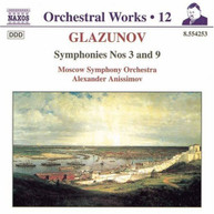 GLAZUNOV ALEXANDER MOSCOW SYM ORCH ANISSIMOV - SYMPHONIES 3 & 9 CD