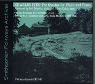 PAUL ZUKOFSKY AND GILBERT KALISH - CHARLES IVES: SONATAS FOR VIOLIN AND CD