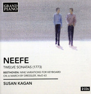 NEEFE KAGAN - 12 PIANO SONATAS 9 VARIATIONS FOR KEYBOARD CD