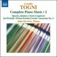 TOGNI - COMP PIANO MUSIC VOL 2 CD