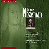 NOZEMAN LOHMANN FUROR MUSICUS - SONS FOR VIOLIN & BASSO CONTINUO OP. CD