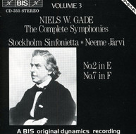 GADE JARVI STOCKHOLM SINFONIETTA - SYMPHONIES 2 & 7 CD