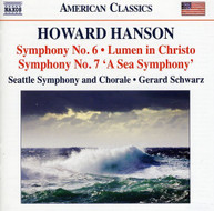 HANSON SEATTLE SYM & CHORALE SCHWARZ - SYMPHONIES 6 & 7 CD