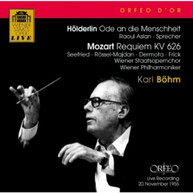 MOZART HOLDERLIN VOPC BOHM - REQUIEM KV 626 ODE AN DIE CD