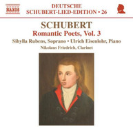 SCHUBERT RUBENS EISENLOHR FRIEDRICH - ROMANTIC POETS 3 CD
