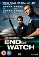 END OF WATCH (UK) DVD