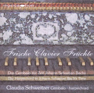 J.C. BACH SCHWEITZER - HARPSICHORD RECITAL: SCHWEITZE CD