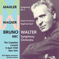 WAGNER MAHLER NBC SYM ORCH WALTER - BRUNO WALTER CONDUCTS THE NBC CD