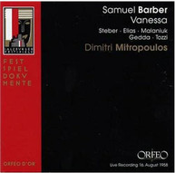 BARBER STEBER ELIAS MALANIUK GEDDA TOZZI - VANESSA CD