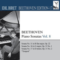 BEETHOVEN BIRET - IDIL BIRET BEETHOVEN EDITION 17: PIANO SONATAS 8 CD