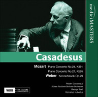 MOZART WEBER CASADESUS - PIANO CONCERTO 24 PIANO CONCERTO 27 CD