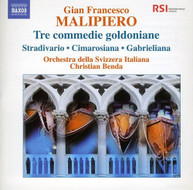 MALIPIERO BENDA ORCH DELLA SVIZZERA ITALIANA - TRE COMMEDIE CD