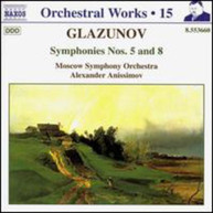 GLAZUNOV MOSCOW SYM ORCH ANISSIMOV - SYMPHONIES 5 & 8 CD