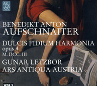 AUFSCHNAITER - DULCIS FIDIUM HARMONIA CD
