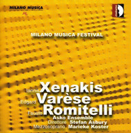 XENAKIS ASKO ENSEMBLE ASBURY - MILAN MUSIC FESTIVAL LIVE 2 CD