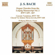BACH /  RUBSAM - ORGAN CHORALES FROM THE LEIPZIG MANUSCRIPT 2 CD