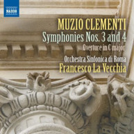 CLEMENTI /  ORCHESTRA SINFONICA DI ROMA - SYMPHONIES NOS 3 & 4 / OVERTURE CD