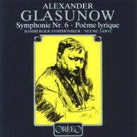 GLAZUNOV JARVI BAMBERG S.O. - SYMPHONY NO. 6 POEME LYRIQUE CD
