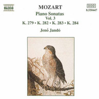 MOZART / 282 JANDO - PIANO SONATAS 279 - PIANO SONATAS 279, 282-284 CD