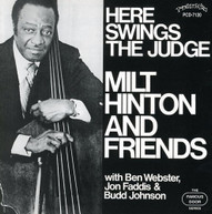 MILT HINTON - HERE SWINGS THE JUDGE CD