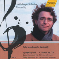 MENDELSSOHN HEIDELBERG SYM ORCH FEY - SYMPHONY 1 CD