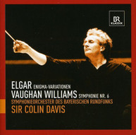 ELGAR VAUGHAN WILLIAMS BRS DAVIS - ENIGMA VARIATIONS SYMPHONY 6 CD