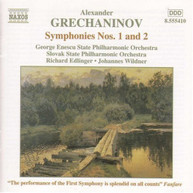 GRECHANINOV /  EDLINGER / WILDNER / SLOVAK PHIL - SYMPHONIES 1 & 2 CD