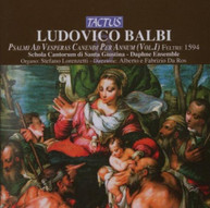BALBI LORENZETTI DAPHNE ENSEMBLE DA ROS - PSALMS FOR VESPERS 1 CD