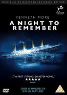 A NIGHT TO REMEMBER (UK) DVD