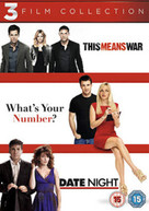 THIS MEANS WAR / DATE NIGHT / WHATS YOUR NUMBER (UK) DVD