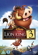 THE LION KING 3 - HAKUNA MATATA (UK) DVD