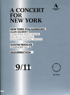 MAHLER NEW YORK PHILHARMONIC ORCH GILBERT - CONCERT FOR NEW YORK DVD