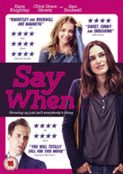 SAY WHEN (UK) DVD